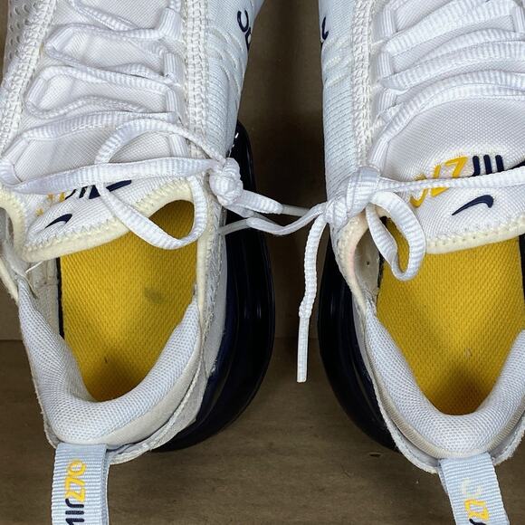 Nike Air Max 270 GS Size 7Y 'White Midnight Navy' Running Shoes 943345-109 - Picture 11 of 12